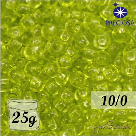 Rokajl Preciosa 10/0 Priehľadná Zelená č.01153-25g (PR10030)